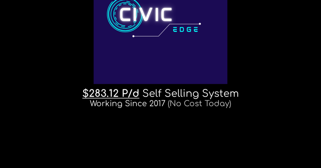 Civic Edge 283.12 P/d Self Selling System (No Cost Today)